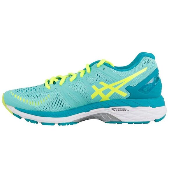 NEW Asics GEL Kayano 23 Womens 6.5 US Medium 37.5 EUR T696N Bright Teal Lime - Picture 2 of 7